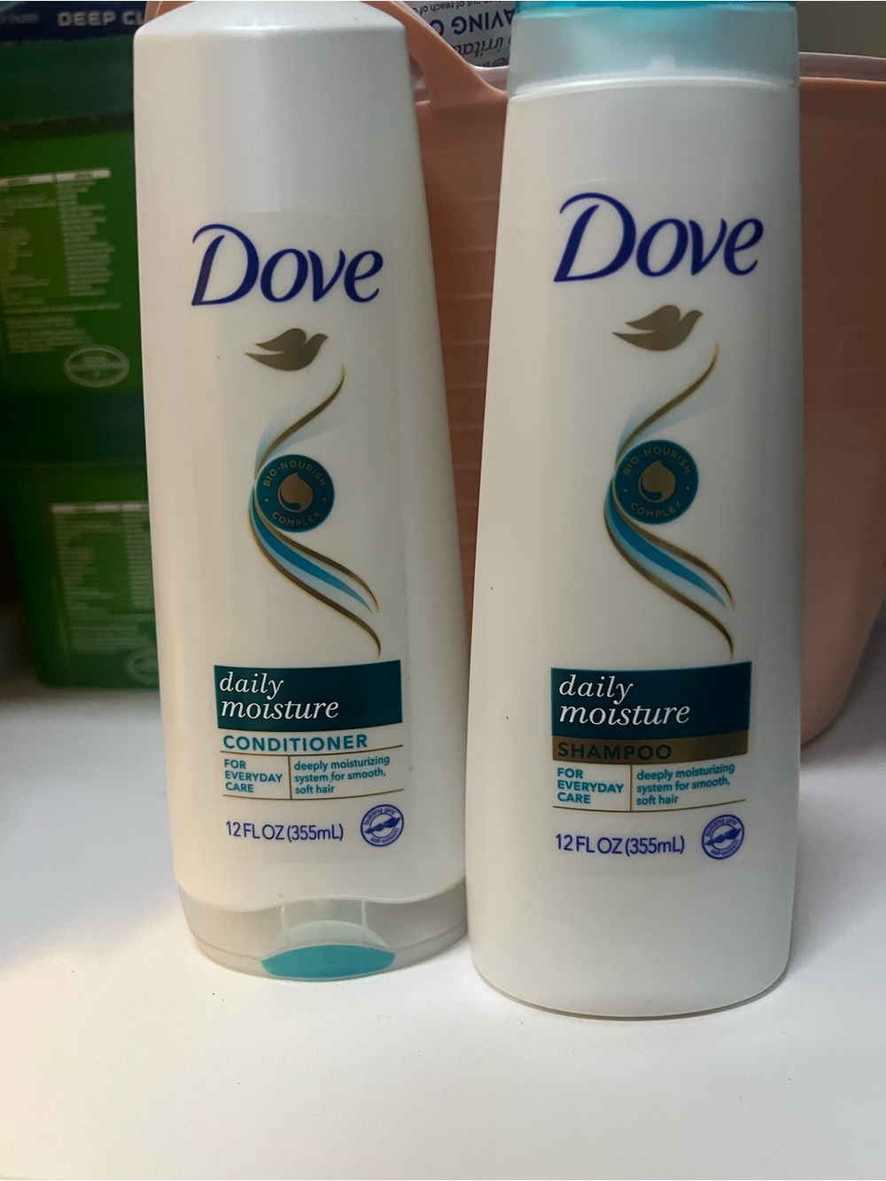 Dove daily moisture shampoo and conditioner 12fl oz